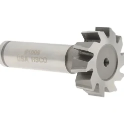 Woodruff Keyseat Cutter: 1-1/8" Cut Dia, 5/16" Cut Width, 1/2" Shank Dia, Staggered Tooth