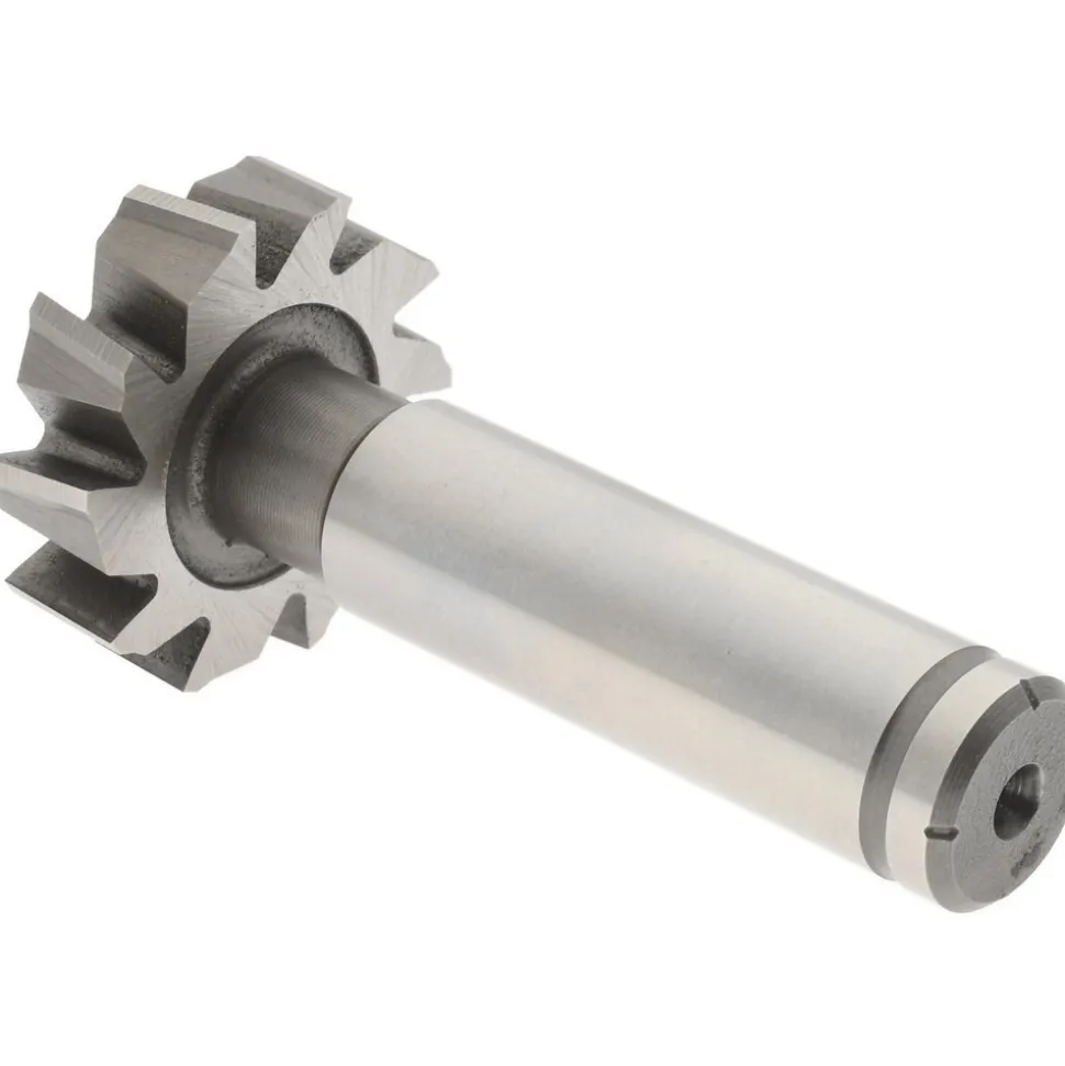 Woodruff Keyseat Cutter: 1-1/8" Cut Dia, 5/16" Cut Width, 1/2" Shank Dia, Staggered Tooth
