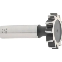 Woodruff Keyseat Cutter: 1-1/4" Cut Dia, 1/4" Cut Width, 1/2" Shank Dia, Staggered Tooth