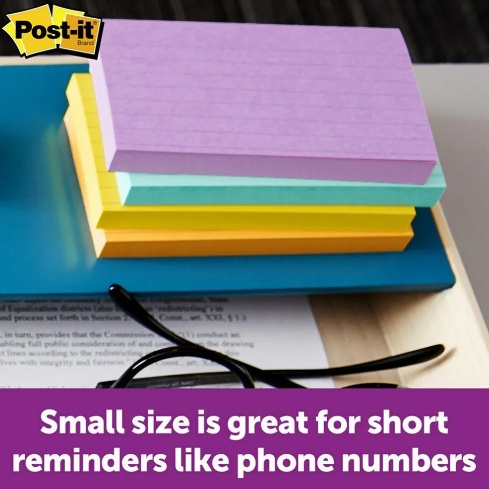 655 3X5"ULTRA CLRS 5PK POST-IT NOTE PAD