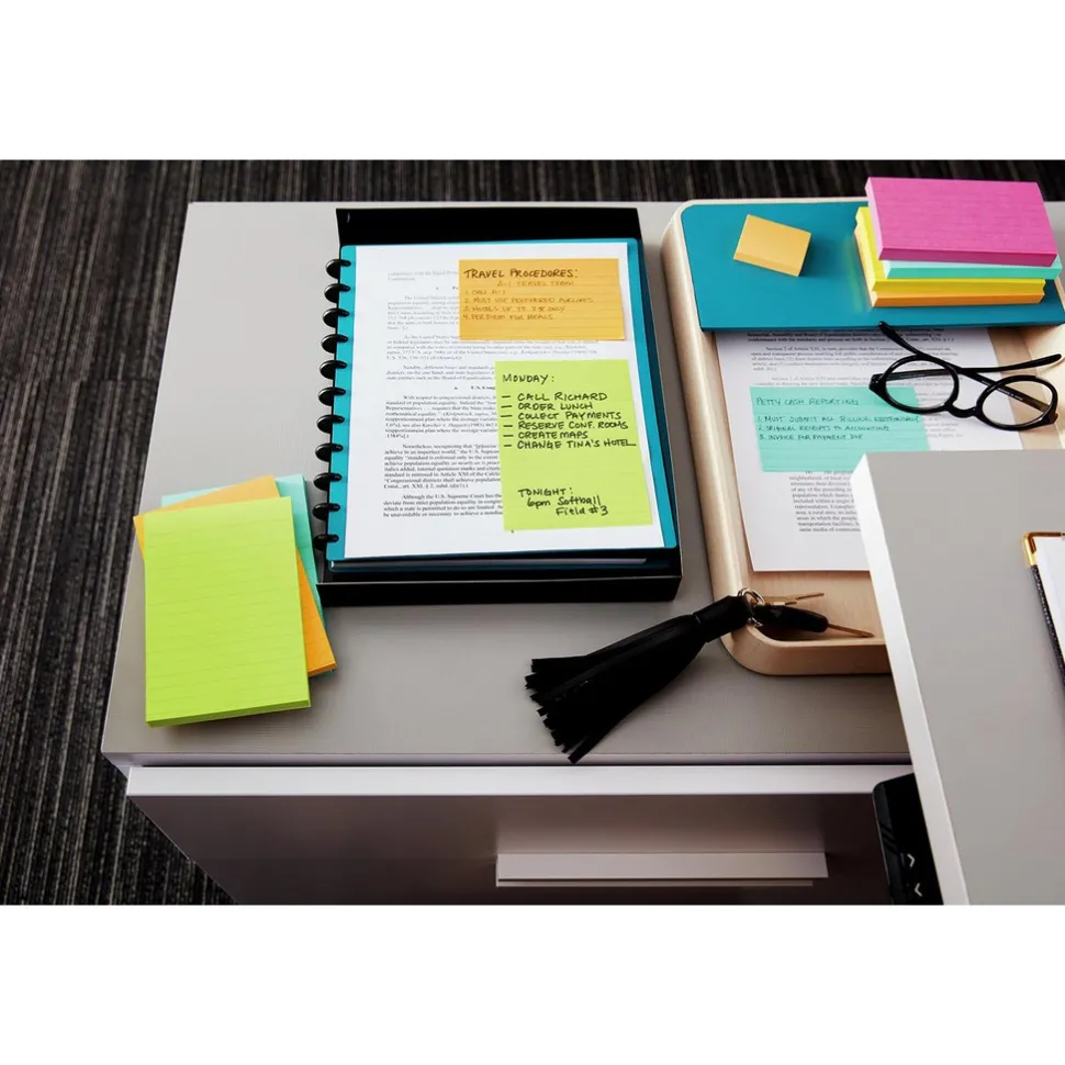 655 3X5"ULTRA CLRS 5PK POST-IT NOTE PAD