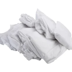 38"X80"WHT CO/PL 12/PK TWIN FITTED BED SHEET