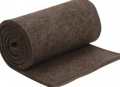 12 x 72 x 1/2" Gray Pressed Wool Felt Sheet