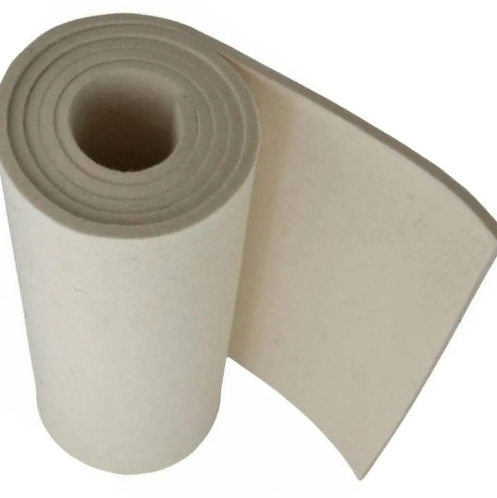 12 x 60 x 1/4" White Pressed Wool Felt Sheet
