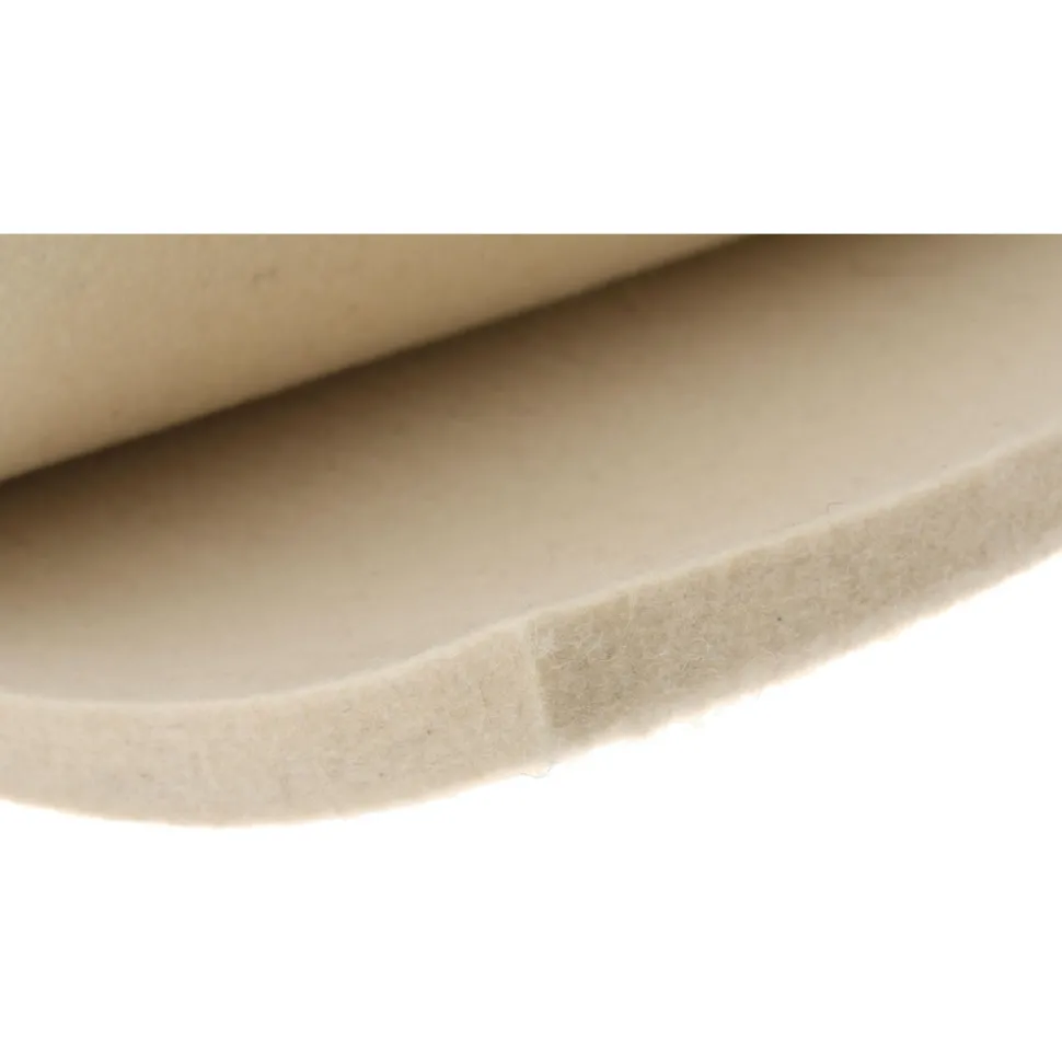 12 x 60 x 1/2" White Pressed Wool Felt Sheet