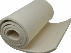 12 x 60 x 3/8" White Pressed Wool Felt Sheet