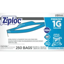 Ziploc Freezer Bags, Gallon, 250/box